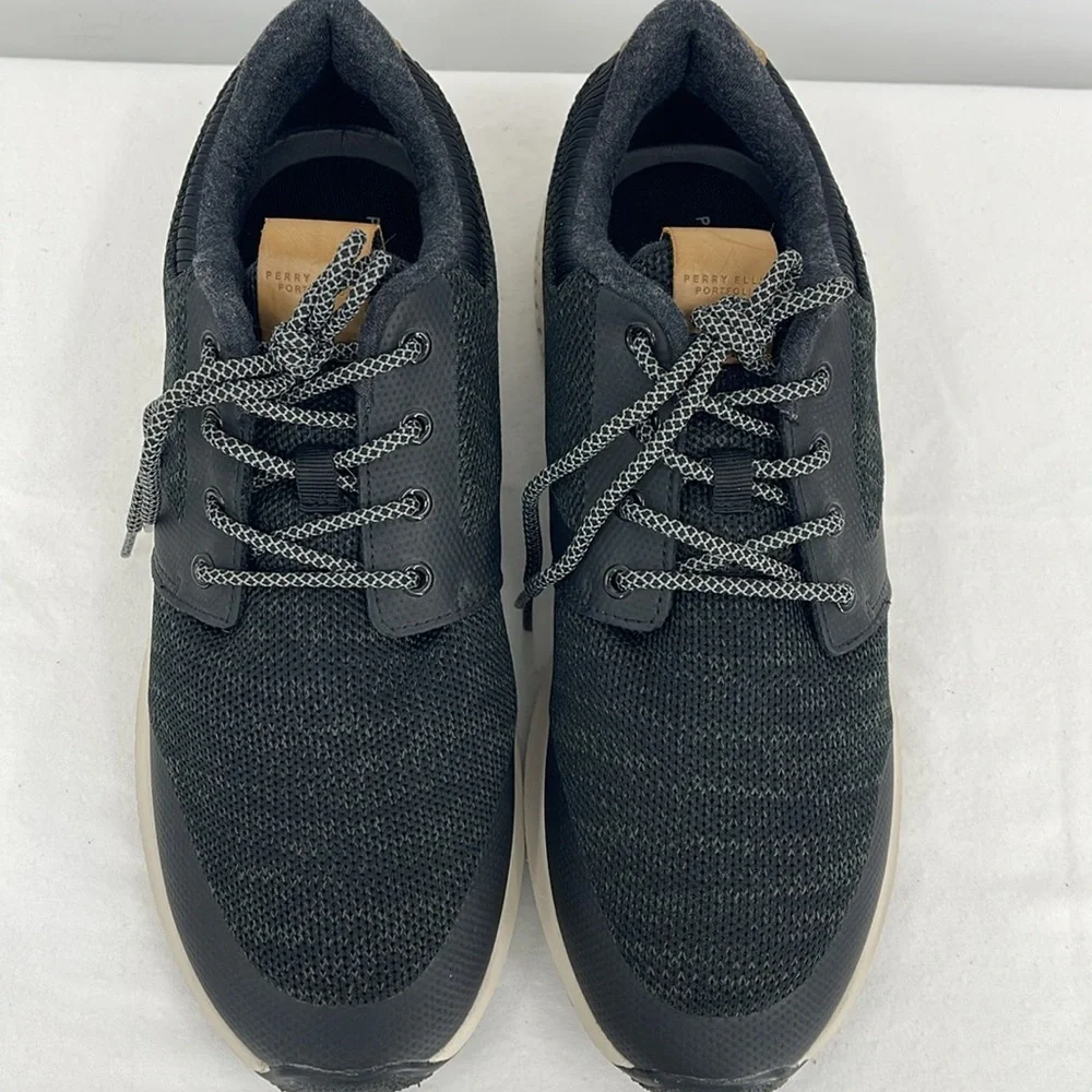 PERRY ELLIS PORTFOLIO SIZE 10.5 Men's Black and Cream Sneakers